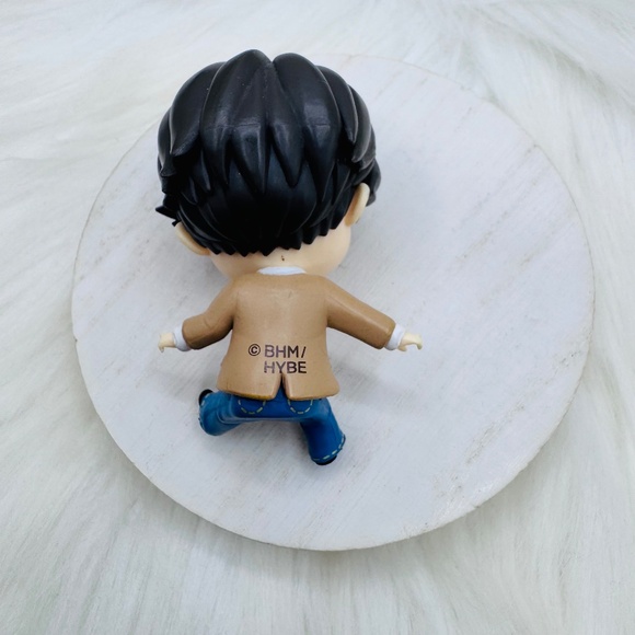Cute Jungkook “JK” Figurine with Brown Jacket and Blue Pants - Picture 3 of 4